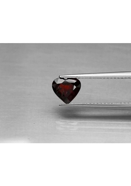1.34 Ct 7x6.4 mm Heart Natural Orangish Red Spessartite Garnet, Namibia