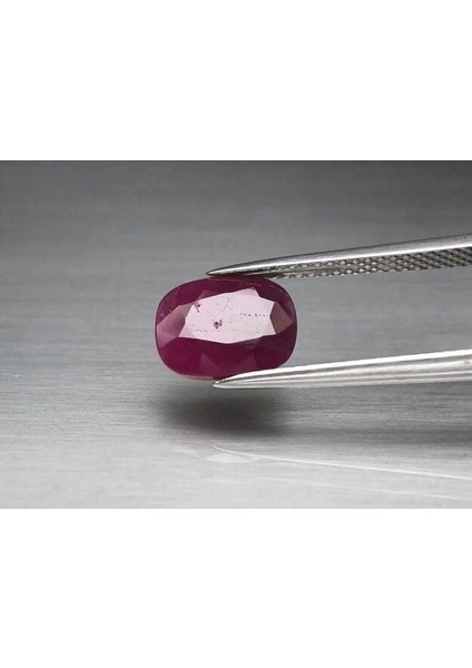 1.39 Ct 9x7 mm Cushion Purplish Red Ruby Madagascar *heated
