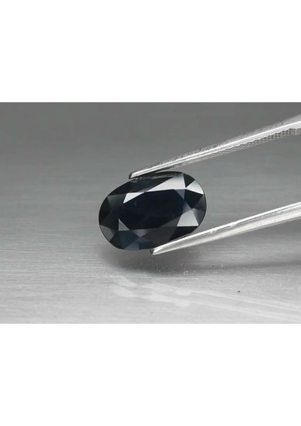 3.78 Ct 12.3x8.4 mm Oval Deep Greenish Blue Sapphire Ethiopia, Heated