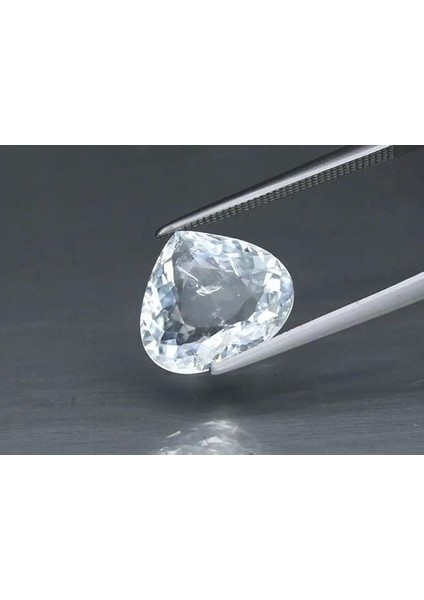 3.62 Ct 11.8x10.5 mm Pear Natural Unheated Light Blue Aquamarine, Mozambique