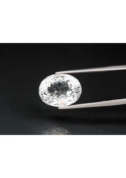 13.19 Ct 15.2x11.7 mm Vs Oval Natural White Topaz Unheated, Brazil