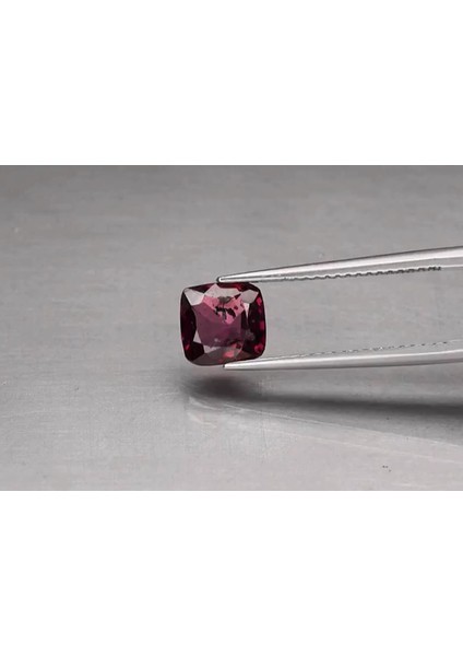 1.61 Ct 7x6.7 mm Cushion Natural Pinkish Purple Spinel, Myanmar