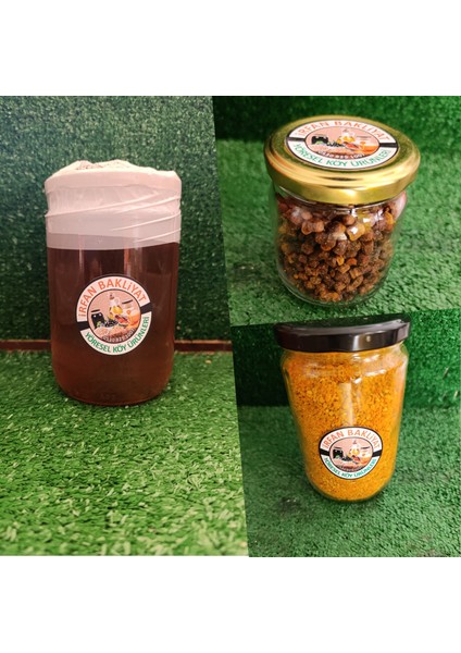 Kekik geven balı 850 Gr - polen 400 Gr - arı ekmeği 100 gr