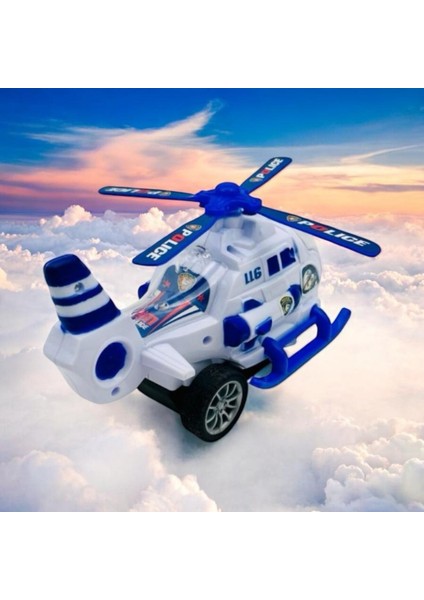 Gökyüzü Koruyucusu–kumandalı Polis Helikopteri-Işıklı,şarjlı ve Sesli Polis Helikopteri-Full Fonk.