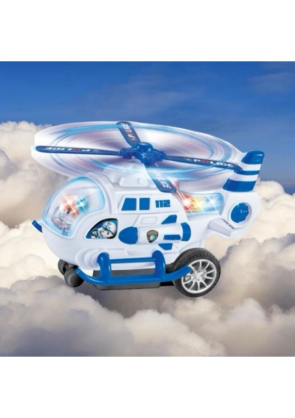 Gökyüzü Koruyucusu–kumandalı Polis Helikopteri-Işıklı,şarjlı ve Sesli Polis Helikopteri-Full Fonk.
