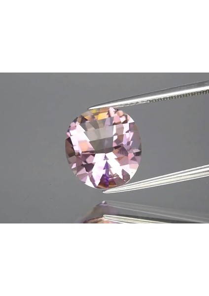 5.53 Ct 12.3x11 mm Vvs Oval Natural Untreated Yellow & Purple Ametrine, Bolivia