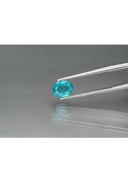 1.81 Ct 7.7x6 mm Oval Natural Unheated Greenish Blue Apatite, Mozambique