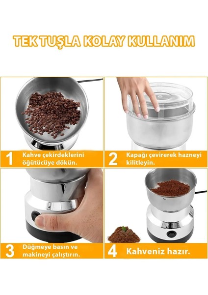 Profesyonel Öğütme Performansı Bigpro Elektrikli Mini Baharat ve Kahve Değirmeni indirimleri