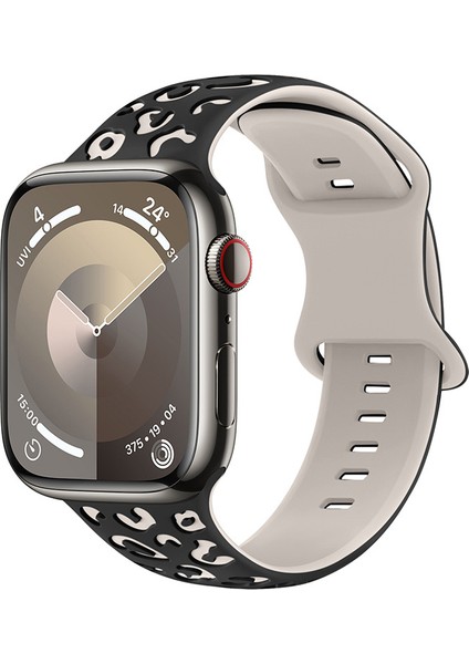 Watch 42-44-45-46-49MM Uyumlu Leopar Desenli Yüksek Kaliteli Leopar Silikon Kordon fiyatları