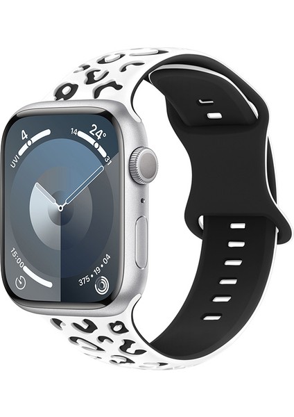 Watch 42-44-45-46-49MM Uyumlu Leopar Desenli Yüksek Kaliteli Leopar Silikon Kordon modelleri