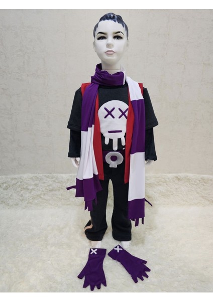 Gizemli Dövüşçü Anime Cosplay Kostümü