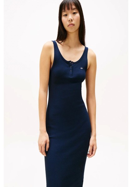 Tjw Button Tank Dress