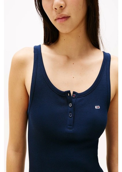 Tjw Button Tank Dress