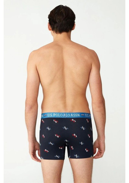 80484 Erkek Lacivert Modal Tekli Boxer modelleri