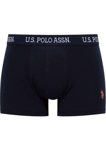 80476 Erkek Lacivert-Desenli Pamuklu 2 Li Boxer