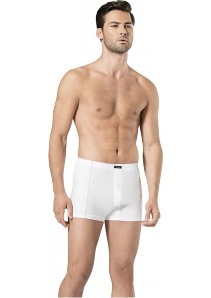 116 Erkek Beyaz Penye Boxer