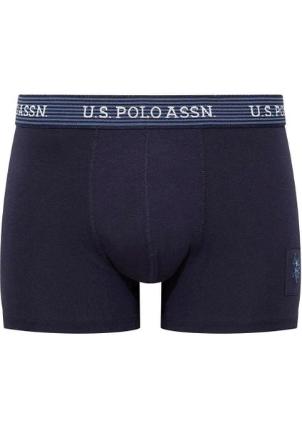 80515 Erkek Baskılı-Lacivert-Indigo Modal 3 Lü Boxer modelleri
