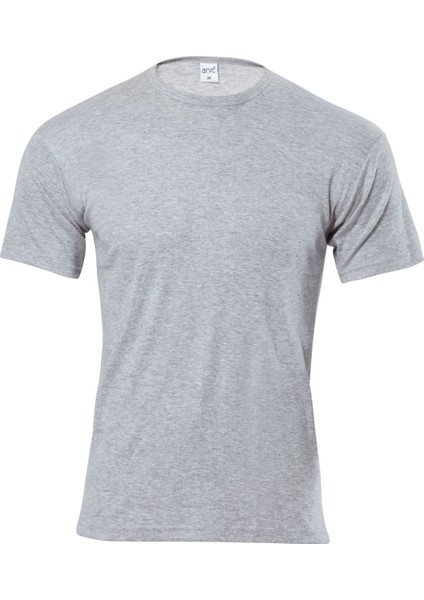 Anıt 1107 Gri 3 Adet Ribana O Yaka Kollu Erkek Fanila