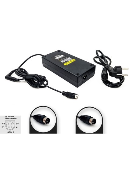 24V 2A 48W 4-Pin Dın Erkek 4pın2 Adaptör Retro