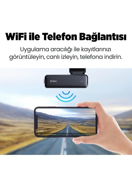 Botslab HK30 Pro 2K QHD WiFi 140° Geniş Açı Gece Görüşlü Akıllı Araç İçi Kamera+ Park Modu Bağlantı Kablosu Combo