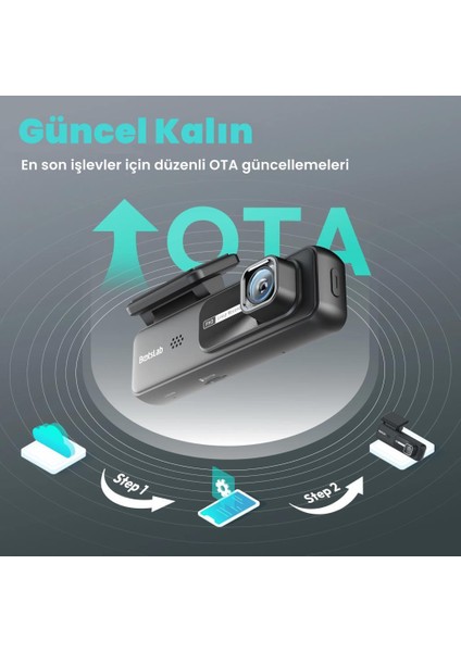 Botslab HK30 Pro 2K QHD WiFi 140° Geniş Açı Gece Görüşlü Akıllı Araç İçi Kamera+ Park Modu Bağlantı Kablosu Combo