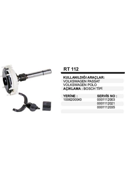 Marş Redüktör Dişli Mili (Planet) Bosch Tipi Vw Passat/polo modelleri