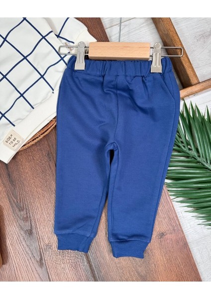 Lacivert Mevsimlik Bayramlık Ekoseli Pamuklu Şapkalı Erkek Bebek Takım fırsatları