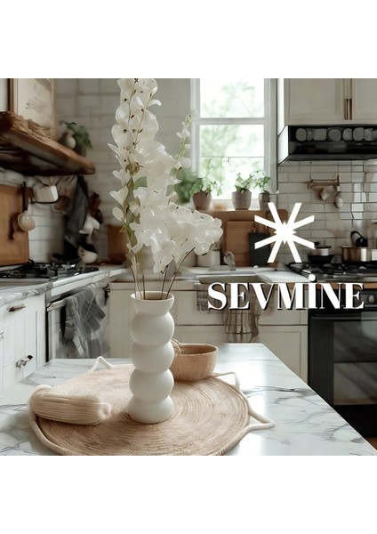 20 cm Sade Zarif Bohem Beyaz Iskandinav Tarzı Trend Vazo