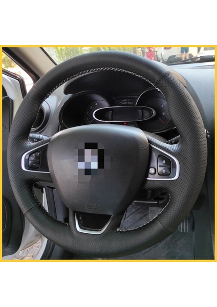 Clio 4 Faz 2 Araca Özel Direksiyon Kılıfı (Gri Dikiş) fiyatları