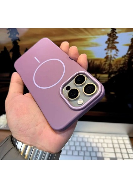 iPhone 16 Pro Max Uyumlu Kılıf Yüksek Kaliteli Magsafe Uyumlu Darbelere Karşı Dayanıklı Kılıf