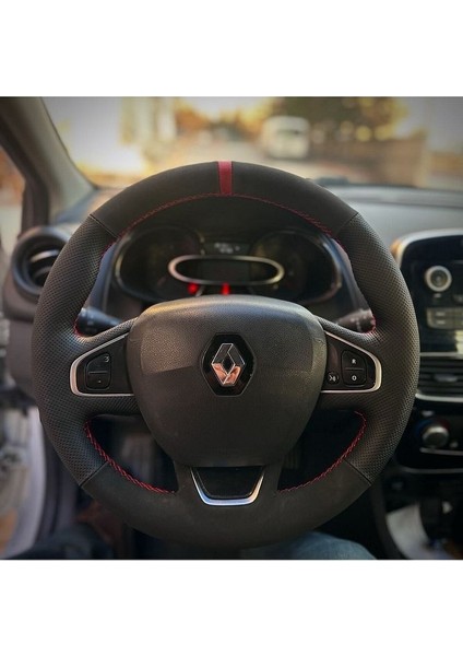 Clio 4 Faz 2 Araca Özel Direksiyon Kılıfı (Aracınızın Direksiyonuyla Teyit Ediniz)