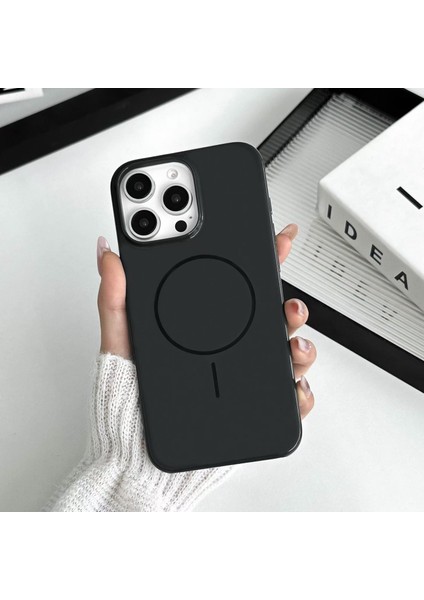 iPhone 16 Pro Max Uyumlu Kılıf Yüksek Kaliteli Magsafe Uyumlu Darbelere Karşı Dayanıklı Kılıf