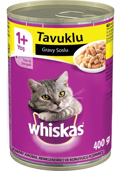 400 Gr. Tavuklu Konserve Kedi Maması (WHISKAS.182828)