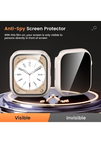 Watch Serisi 44MM Uyumlu Hayalet Kılıf Kasa ve Ekran Koruycu 360 Tam Koruma modelleri