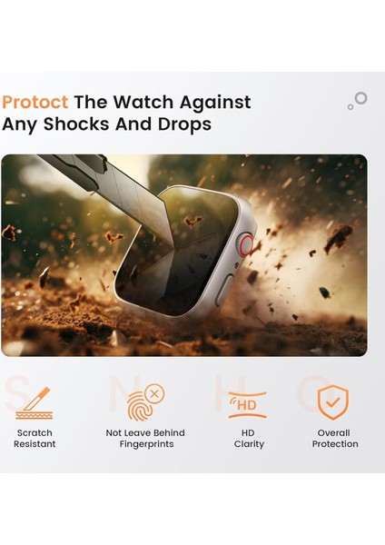 Watch Serisi 44MM Uyumlu Hayalet Kılıf Kasa ve Ekran Koruycu 360 Tam Koruma fırsatları