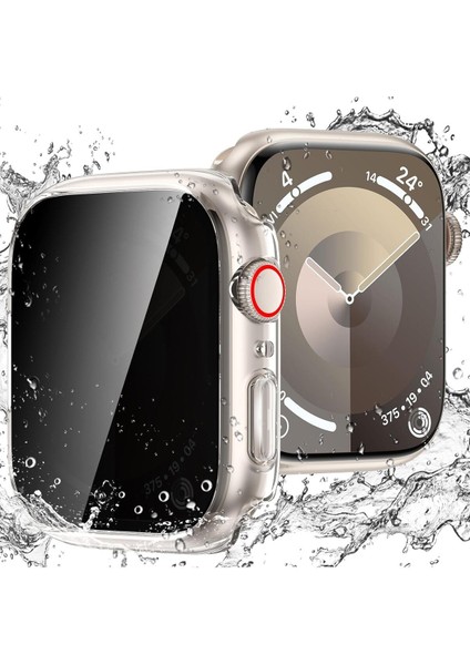 Watch Series 7 8 9 41MM Uyumlu Hayalet Kılıf Kasa ve Ekran Koruycu 360 Tam Koruma