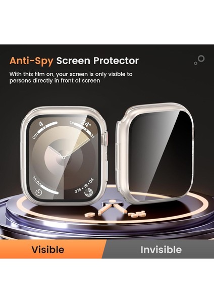 Watch Series 7 8 9 41MM Uyumlu Hayalet Kılıf Kasa ve Ekran Koruycu 360 Tam Koruma modelleri