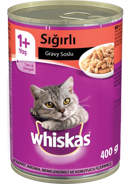 400 Gr. Biftekli Konserve Kedi Maması (WHISKAS.104288)