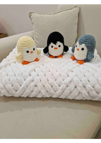 Kadife Penguen 3'lü