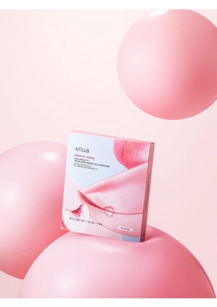 Peach 70 Nıacın Brıghtenıng Collagen Mask (Aydınlatıcı Kollajen Maskesi) (Globalcare)