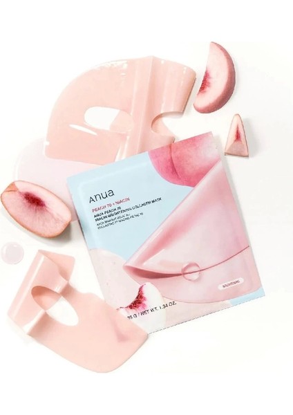 Peach 70 Nıacın Brıghtenıng Collagen Mask (Aydınlatıcı Kollajen Maskesi) (Globalcare)