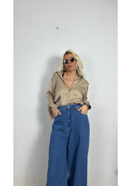 Nunu By Croc Chic Krem Saten Gömlek fiyatları