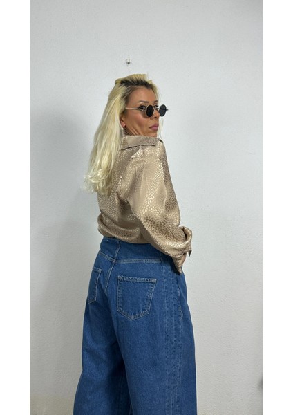 Nunu By Croc Chic Krem Saten Gömlek fırsatları