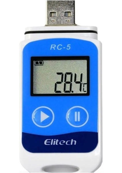 Rc-5 Sıcaklık Kayıt Cihazı Datalogger Sıcaklık Kayıt Cihazı USB Bağlantılı Termometre