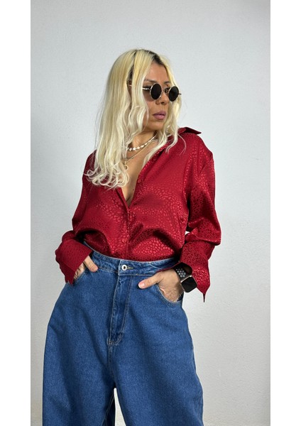 Nunu By Croc Chic Krem Saten Gömlek