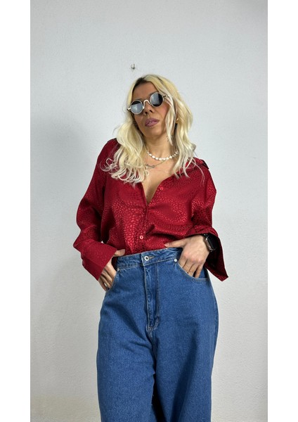 Nunu By Croc Chic Krem Saten Gömlek