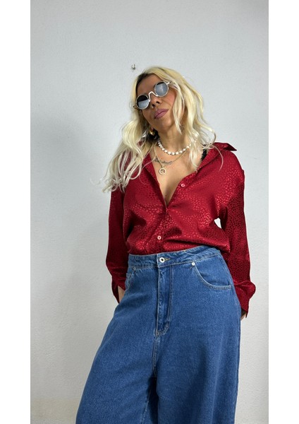 Nunu By Croc Chic Krem Saten Gömlek