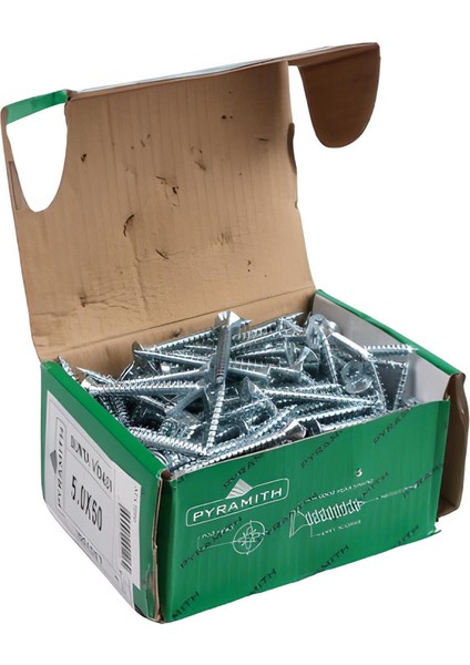 Çinko 5,0X50 mm Sunta Vidası (200 Adet) (AFX.5050)