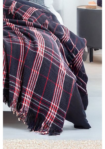 Battaniye Pamuklu Tek Kişilik Warm Soft Lacivert