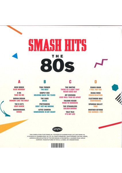 Smash Hits The 80's / Various Artists (2lp) (Plak)